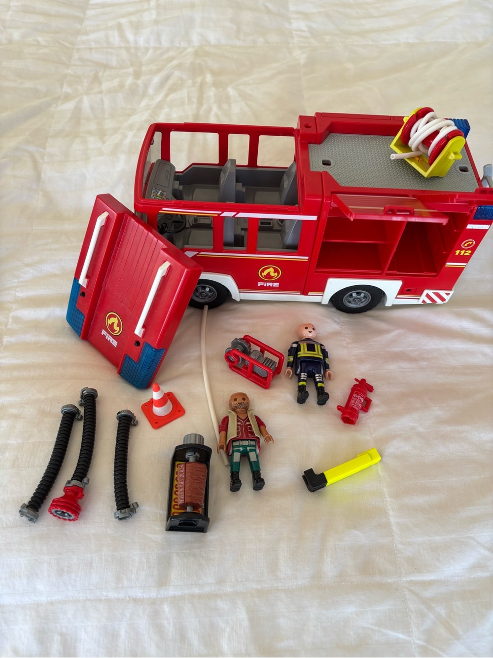 Playmobil storage box fire engine